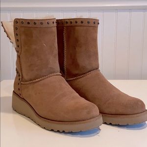 UGG Cyd Brown Snow Winter Wool Women Boots 6.5
